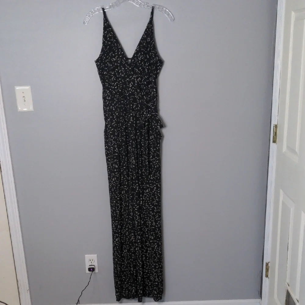 EUC✨KAILEIGH women's XL black & cream Rochelle Knit Jumpsuit from Stitch Fix - Picture 3 of 17